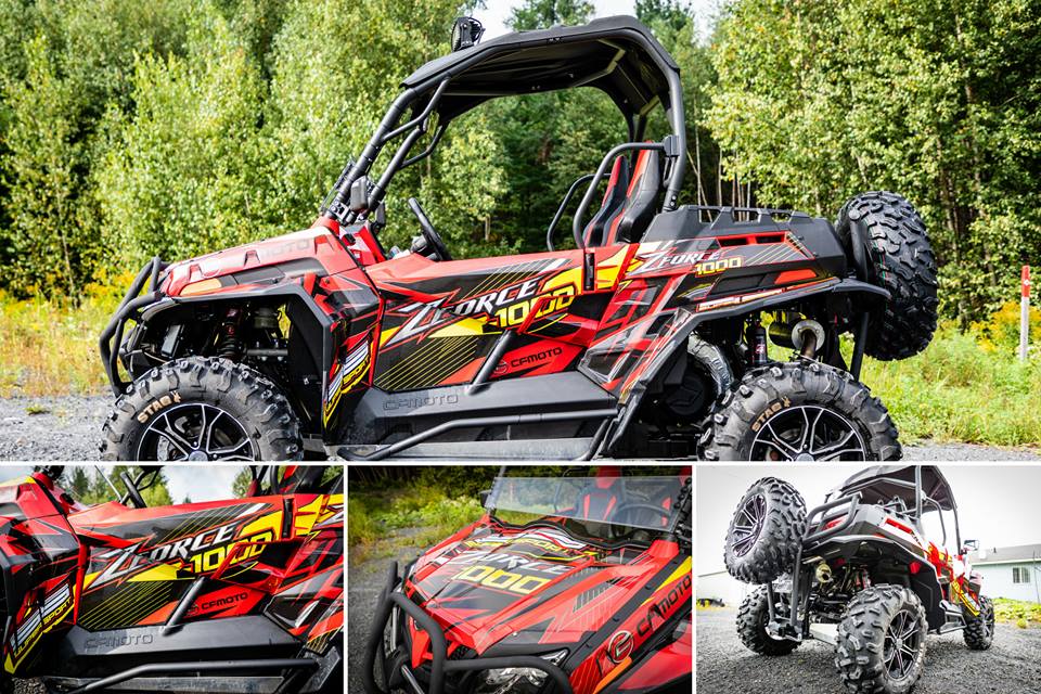 Cf-Moto ; la marques de Quad & SSV qui monte en force, Au centre du Quad / Garage-j.aebi